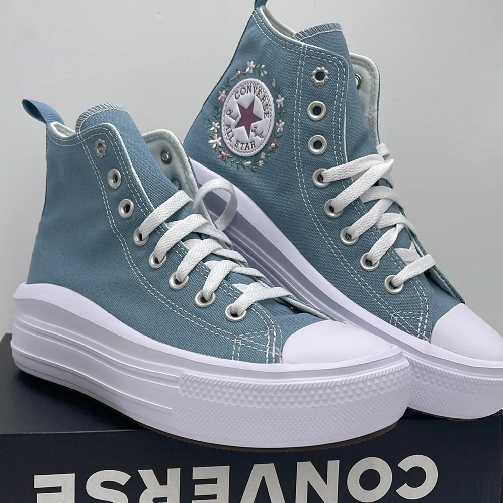 Vans WMNS A07237C CTAS MOVE HI COCOON BLUE/WHITE Platforms Sneakers Chuck Taylor